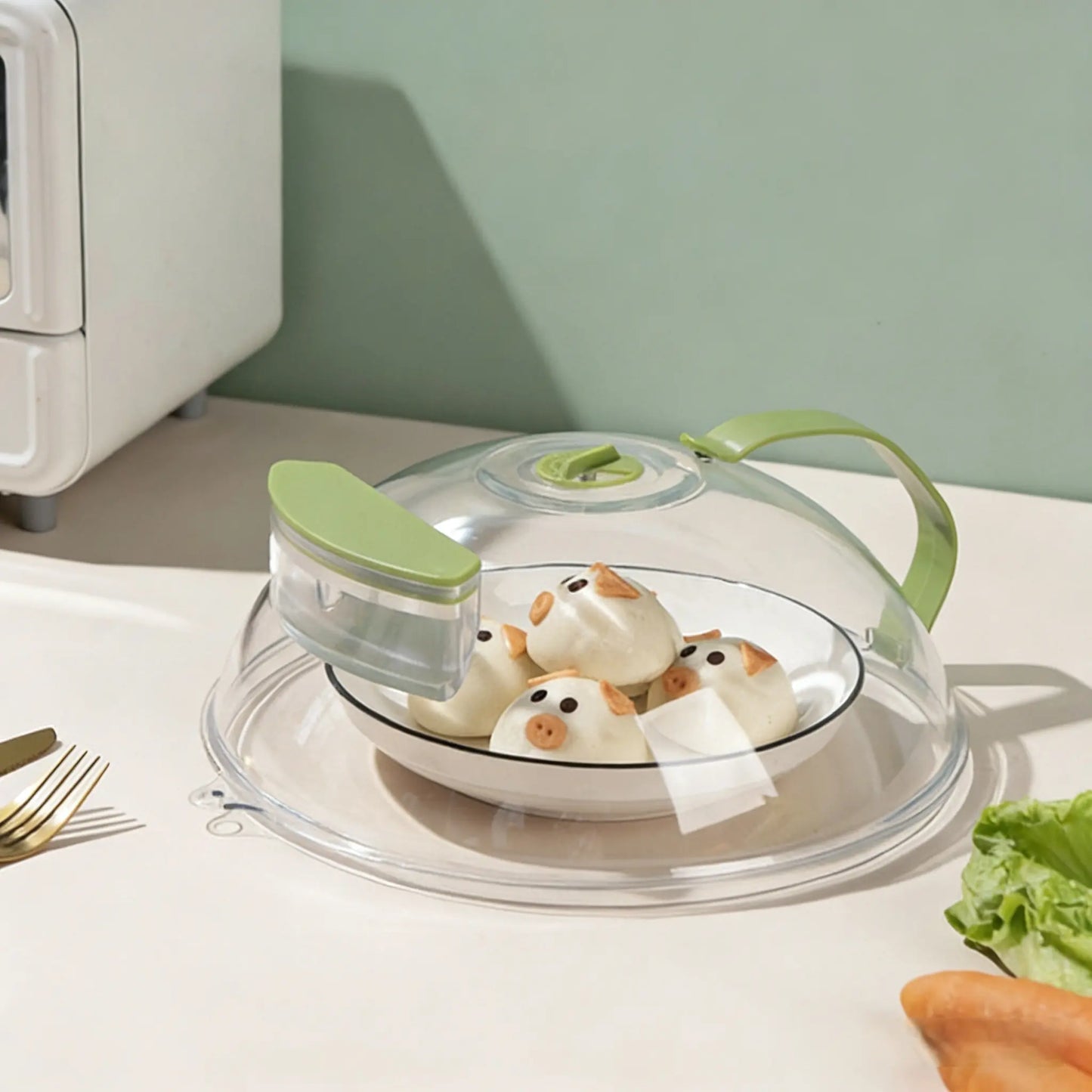 Kitchen Microwave Anti-Splashing Cover, Kitchen Accessories, Kitchen Supplies - Oil-Proof Food Lid for Heating & Fresh-Keeping Kitchen Utensils Kitchen Gadgets