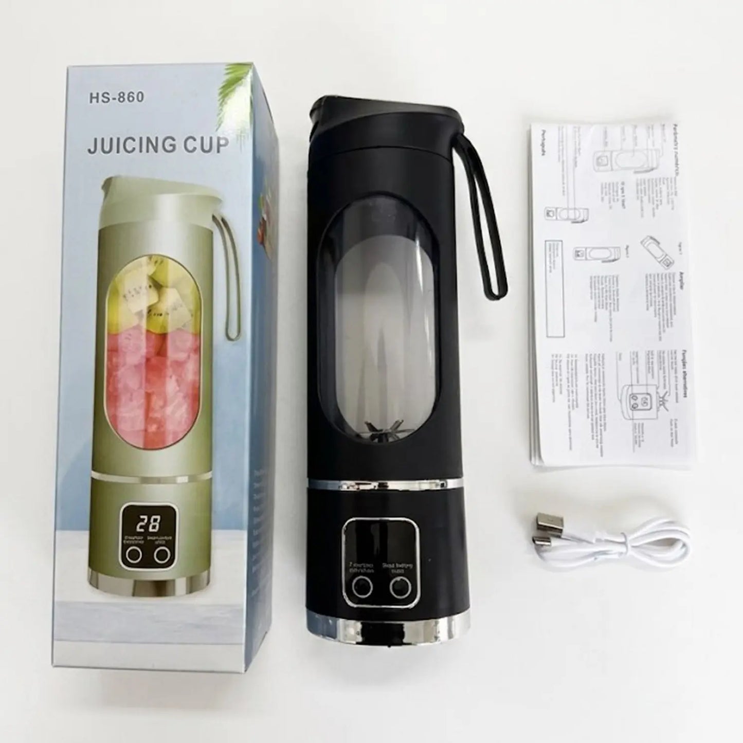 USB Rechargeable Portable Smoothies Blender & Juicer, Fruit & Vegetable Juicer, Household Kitchen Appliances for Home Outdoor Use, Ice Maker Machine, Blender for Shakes, USB Rechargeable Blenders
