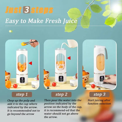 USB Rechargeable Portable Smoothies Blender & Juicer, Fruit & Vegetable Juicer, Household Kitchen Appliances for Home Outdoor Use, Ice Maker Machine, Blender for Shakes, USB Rechargeable Blenders
